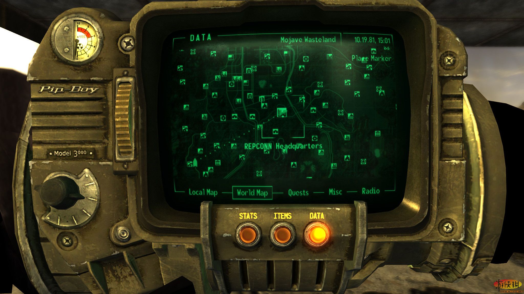 辐射3特殊武器地点截图